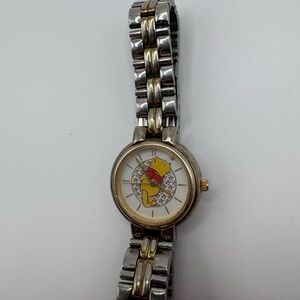 Vintage Timex Disney Winnie the Pooh Watch – Two Tone Band – Needs Battery